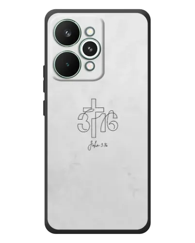Чехол для Realme 15 Pro с картинкой «Иоанна 3:16 Крест»