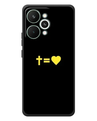 Чехол для Realme 15 Pro с картинкой «Сердце и Крест»