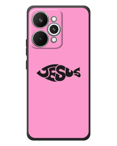 Чехол для Realme 15 Pro с картинкой «Розовый символ  Jesus»