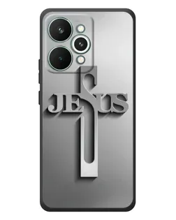 Чохол для Realme 15 Pro з картинкою «Металевий хрест Jesus»