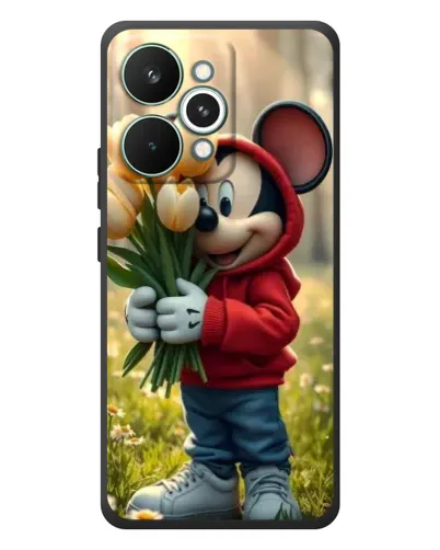 Чохол для Realme 15 Pro з картинкою «Міккі з тюльпанами» Чохол для Realme 15 Pro з картинкою «Міккі з тюльпанами»