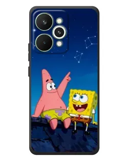 Чохол для Realme 15 Pro з картинкою «Губка Боб та Патрік вночі»