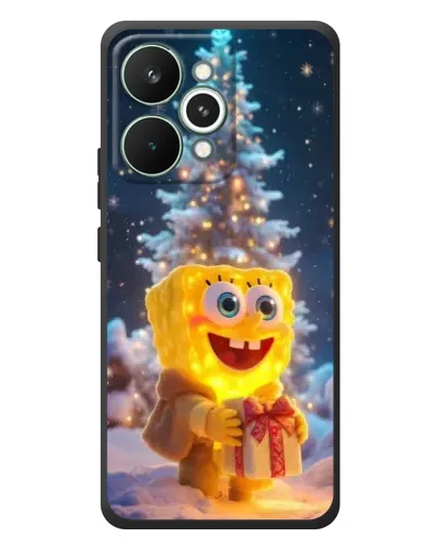 Чохол для Realme 15 Pro з картинкою «Різдвяний Спанч Боб»