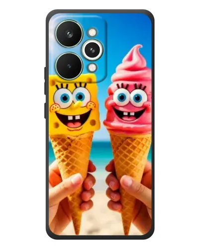 Чохол для Realme 15 Pro з картинкою «Спанч Боб морозиво»