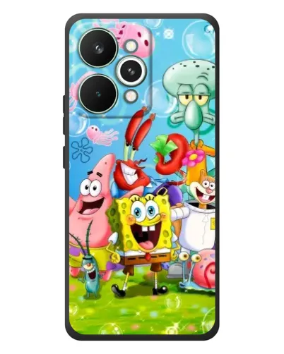 Чохол для Realme 15 Pro з картинкою «Губка Боб та друзі» Чохол для Realme 15 Pro з картинкою «Губка Боб та друзі»
