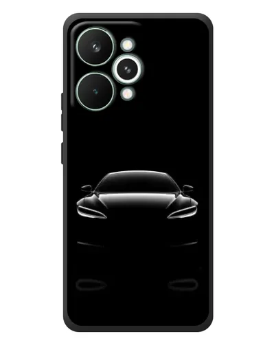 Чохол для Realme 15 Pro з картинкою «Силует Tesla Night»