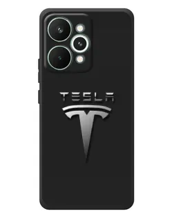 Чохол для Realme 15 Pro з картинкою «Сталевий логотип Tesla»