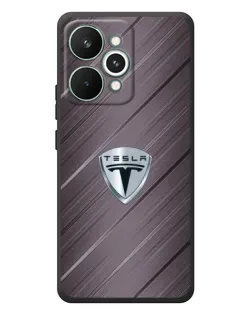 Чохол для Realme 15 Pro з картинкою «Металева текстура Tesla»