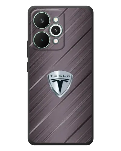 Чохол для Realme 15 Pro з картинкою «Металева текстура Tesla»