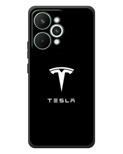 Чохол для Realme 15 Pro з картинкою «Tesla White Logo»