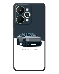 Чохол для Realme 15 Pro з картинкою «Сріблястий Cybertruck Tesla»