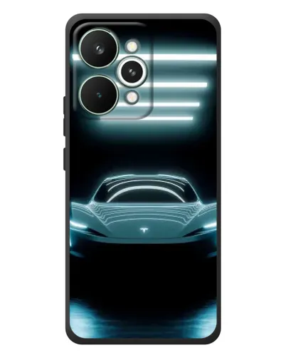 Чохол для Realme 15 Pro з картинкою «Tesla в неоні»