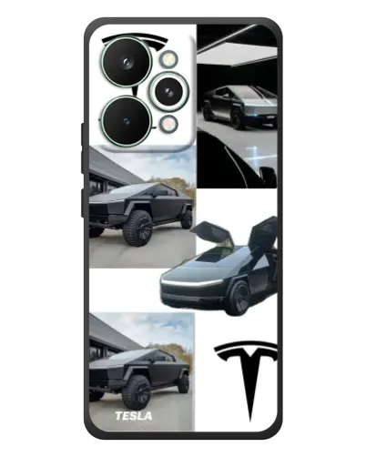 Чохол для Realme 15 Pro з картинкою «Колаж Cybertruck Tesla»