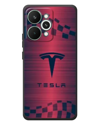 Чохол для Realme 15 Pro з картинкою «Тесла червоний карбон»
