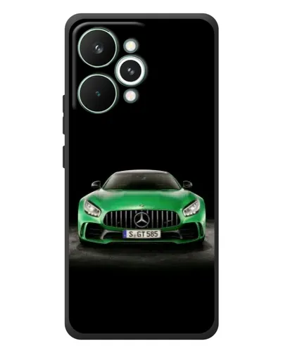 Чохол для Realme 15 Pro з картинкою «Mercedes — неоновий лого» Чохол для Realme 15 Pro з картинкою «Mercedes — неоновий лого»