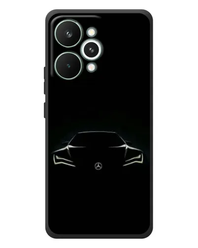 Чохол для Realme 15 Pro з картинкою «Mercedes — силует авто» Чохол для Realme 15 Pro з картинкою «Mercedes — силует авто»