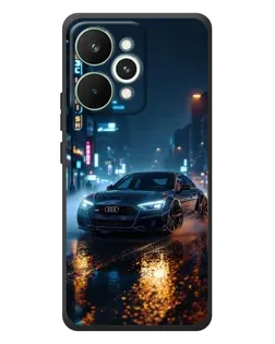 Чехол для Realme 15 Pro с картинкой «Ночной город и Audi»