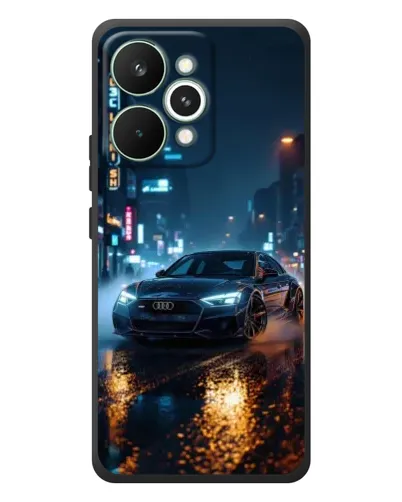 Чехол для Realme 15 Pro с картинкой «Ночной город и Audi» Чехол для Realme 15 Pro с картинкой «Ночной город и Audi»