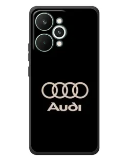 Чехол для Realme 15 Pro с картинкой «Audi — золотой логотип»