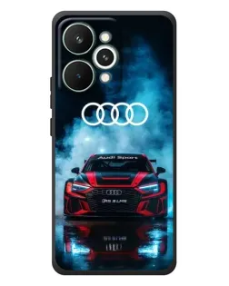 Чехол для Realme 15 Pro с картинкой «Audi Sport — неон»