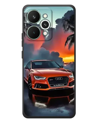 Чехол для Realme 15 Pro с картинкой «Audi — закат» Чехол для Realme 15 Pro с картинкой «Audi — закат»