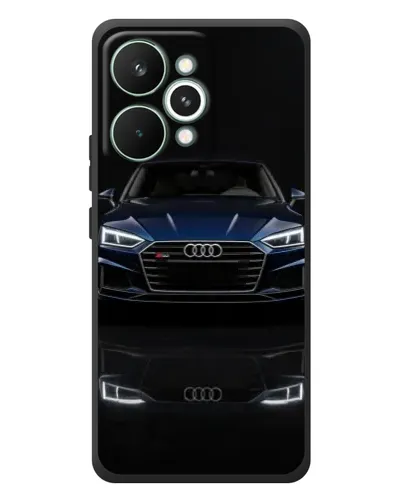 Чехол для Realme 15 Pro с картинкой «Audi — ночное отражение» Чехол для Realme 15 Pro с картинкой «Audi — ночное отражение»