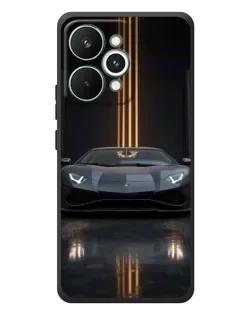 Чохол для Realme 15 Pro з картинкою «Lamborghini золоті лінії»