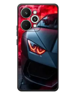 Чохол для Realme 15 Pro з картинкою «Lamborghini червоне сяйво»