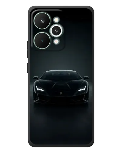 Чохол для Realme 15 Pro з картинкою «Чорний Lamborghini Aventador»
