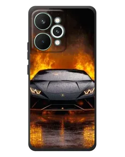 Чохол для Realme 15 Pro з картинкою «Lamborghini у вогні»