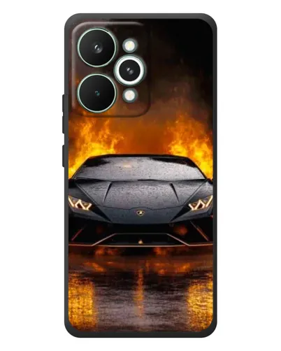 Чохол для Realme 15 Pro з картинкою «Lamborghini у вогні»