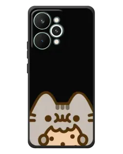 Чехол для Realme 15 Pro с картинкой «Пушин на черном»