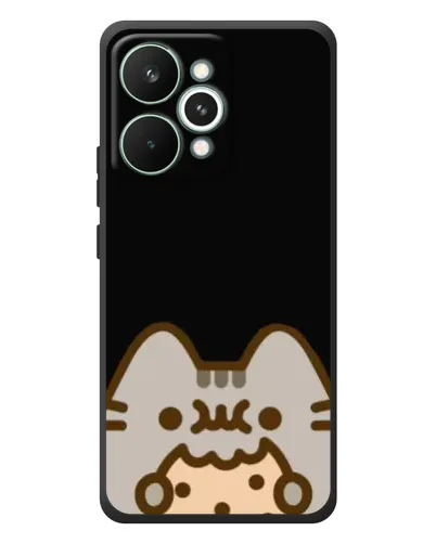 Чехол для Realme 15 Pro с картинкой «Пушин на черном»