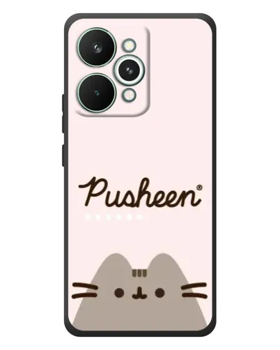 Чехол для Realme 15 Pro с картинкой «Pusheen логотип»