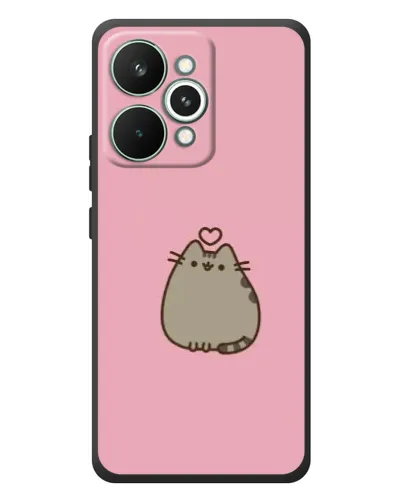 Чехол для Realme 15 Pro с картинкой «Pusheen сердце»