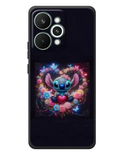 Чохол для Realme 15 Pro з картинкою «Stitch у квітах» Чохол для Realme 15 Pro з картинкою «Stitch у квітах»