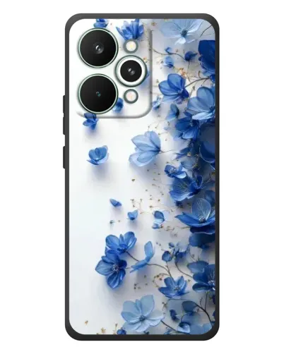 Чохол для Realme 15 Pro з картинкою «Блакитний квітковий каскад»
