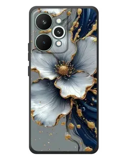 Чохол для Realme 15 Pro з картинкою «Біла квітка та золотий флюїд» Чохол для Realme 15 Pro з картинкою «Біла квітка та золотий флюїд»