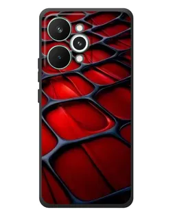 Чохол для Realme 15 Pro з картинкою «Червона глянцева сітка»