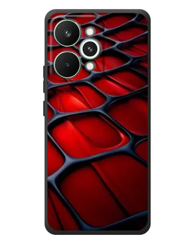 Чохол для Realme 15 Pro з картинкою «Червона глянцева сітка»
