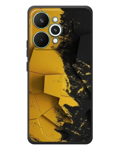Чохол для Realme 15 Pro з картинкою «Золоті уламки геометрії»