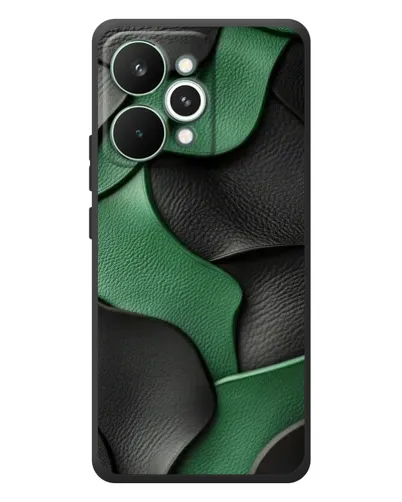 Чохол для Realme 15 Pro з картинкою «Зелені шкіряні хвилі»