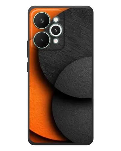 Чохол для Realme 15 Pro з картинкою «Геометрія помаранчевих кіл»