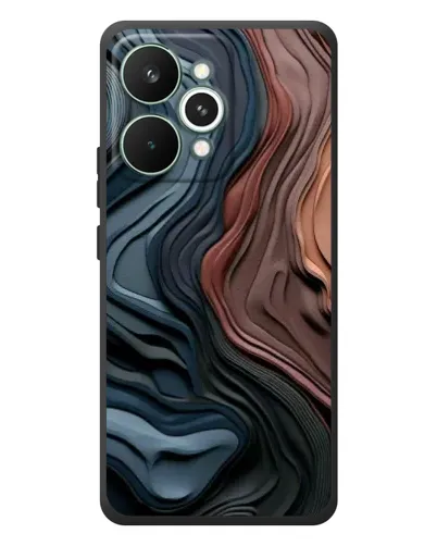 Чохол для Realme 15 Pro з картинкою «Кольорові хвилі каньйону»