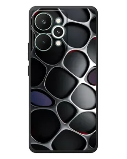 Чохол для Realme 15 Pro з картинкою «Об'ємна темна решітка»