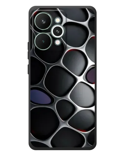 Чохол для Realme 15 Pro з картинкою «Об'ємна темна решітка»