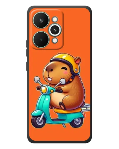 Чохол для Realme 15 Pro з картинкою «Капібара на скутері»