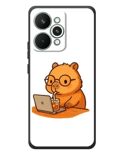 Чохол для Realme 15 Pro з картинкою «Капібара з ноутбуком»