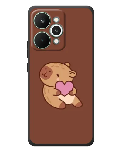 Чохол для Realme 15 Pro з картинкою «Капібара з серцем»
