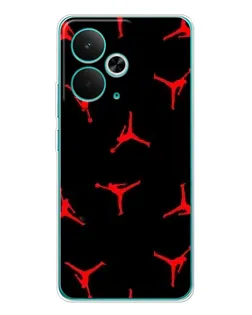 Чехол для Realme 15 с картинкой «Jordan Red Pattern»